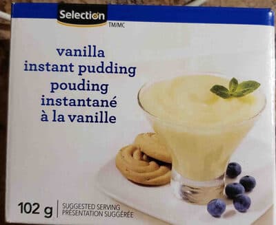 selections vanilla instant pudding