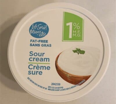 1% sour cream