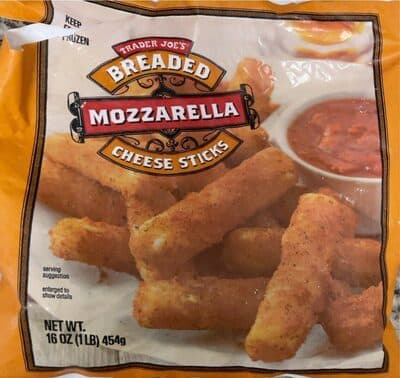 Breaded Mozzarella Cheese Sticks