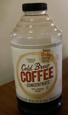 Cold brew coffee concentrate