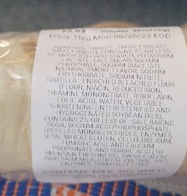 Turkey & Swiss Wrap