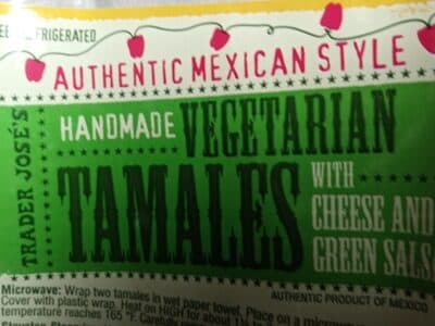 Trader Joe's Handmade Vegetarian Tamales