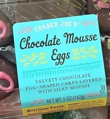 Chocolate mousse egg