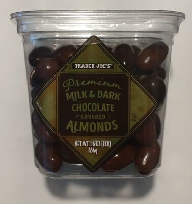 Premium Milk & Dark Chocolate Covered Almonds