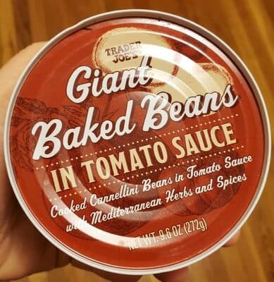 Giant baked beans and tomato sauce