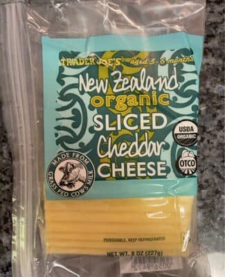 New Zealand Organic Sliced Cheddar Cheese