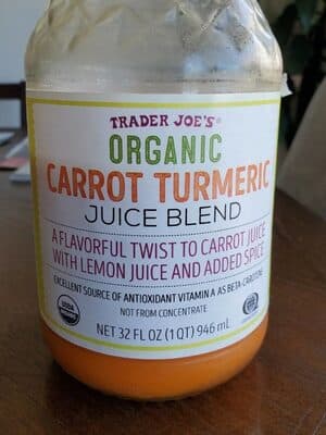 Organic Carrot Turmeric Juice Blend