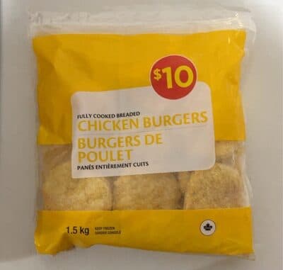 Fully Cooked Breaded Chicken Burgers