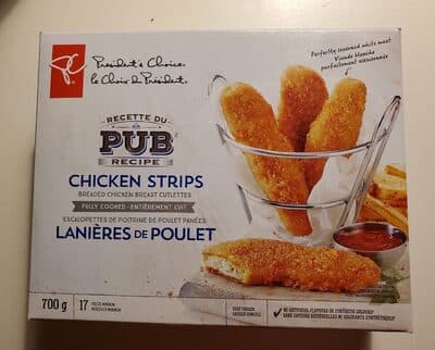 Lanires de poulet