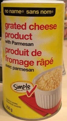 Produit de fromage rap avec parmesan