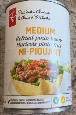Haricot pinto frits mi-piquant
