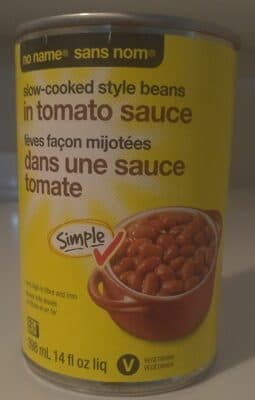 Slow-Cooked Style Beans in Tomato Sauce
