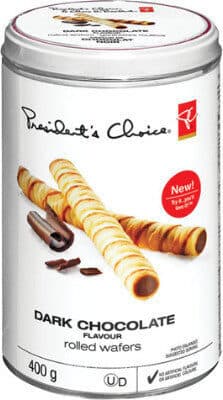 Dark Chocolate Rolled Wafers