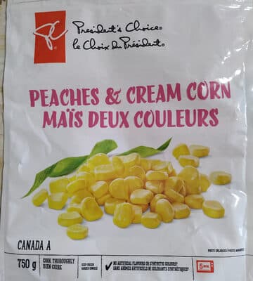 Peaches and cream corn
