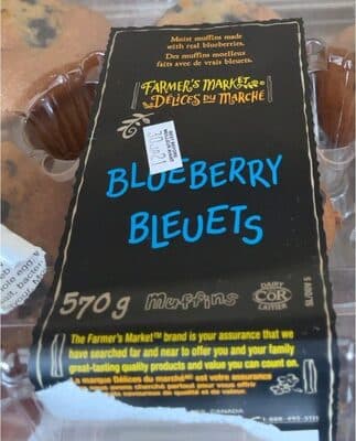 Farmers Market Blueberry Muffins
