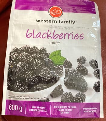 Blackberries, Unsweetened, frozen