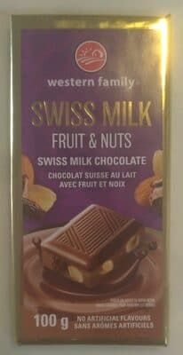 Fruit & Nuts Swiss Milk Chocolate