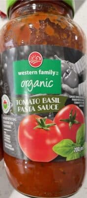 Tomato Basil Pasta Sauce Organic