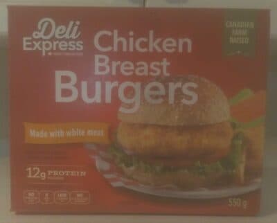 Chicken Breast Burgers