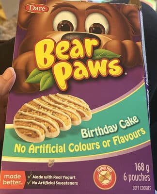 Dare birthday cake soft cookies peanut free imported