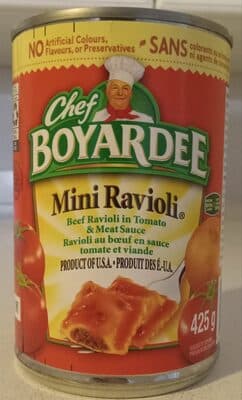 Beef Mini Ravioli In Pasta Sauce