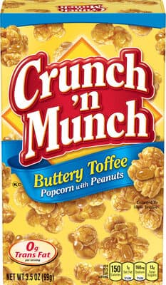Crunch 'N Munch, Popcorn with Peanuts, Buttery Toffee