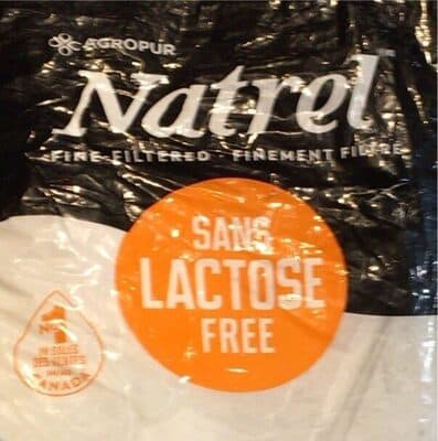 Lait sans lactose