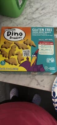 Chicken Breast Gluten Free Breaded Dinosaur-Shaped Chicken Breast Patties With Rib Meat Nuggets