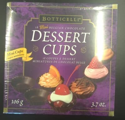 Mini Belgian Chocolate Dessert Cups