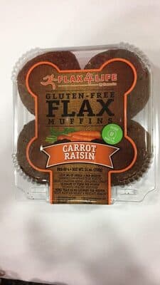 Carrot Raisin Flax Muffins