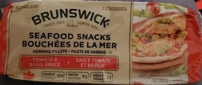 Herring Fillets Seafood Snacks in Tomato & Basil Sauce
