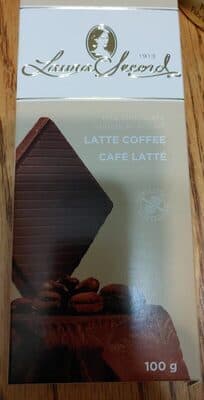Caf latt barre de chocolat