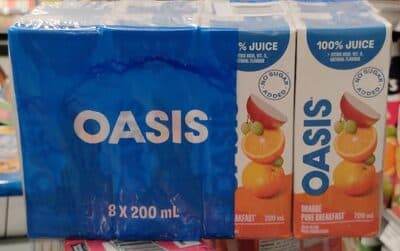 Oasis, Jus Pur Djeuner