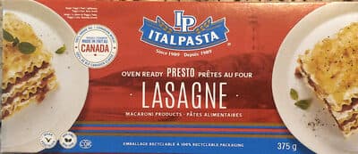 Oven Ready Lasagne