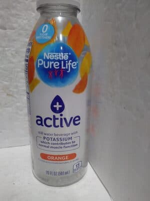 Orange Flavor Active Still Water Beverage
