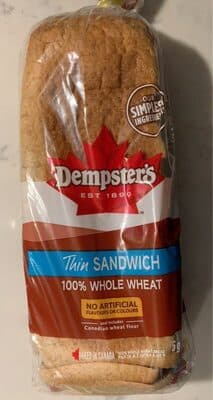 Thin Sandwhich 100% Whole Wheat