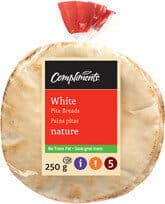 White pita breads