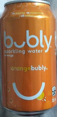 Orange Bubly Sparkling Water Beverage