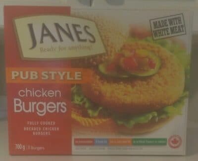 Pub Style Chicken Burgers