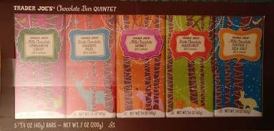 Trader Joe's Chocolate Bar QUINTET