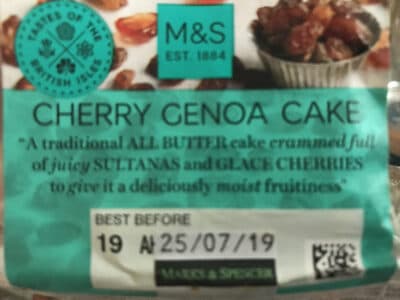 Cherry Genoa Cake