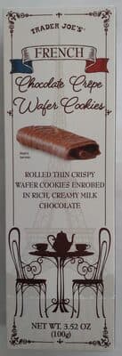 French Chocolate Crepe Wafer Cookies