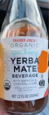 Sparkling Yerba Mate with Hibiscus & Citrus Flavors