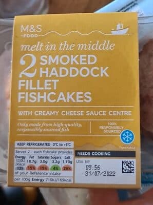 Haddock fishcakes