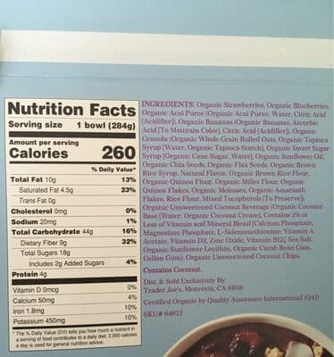 Organic Acai Bowl