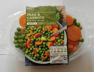 Peas & carrots with mint butter