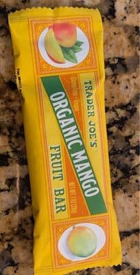 Trader Joes organic mango fruit bar