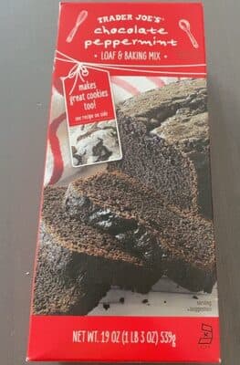 Chocolate peppermint loaf and baking mix