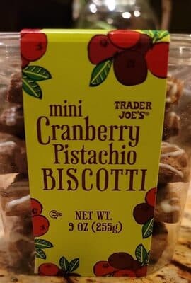 Mini Cranberry Pistachio Biscotti
