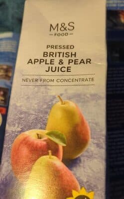 Pressed British Apple & Pear Juice
